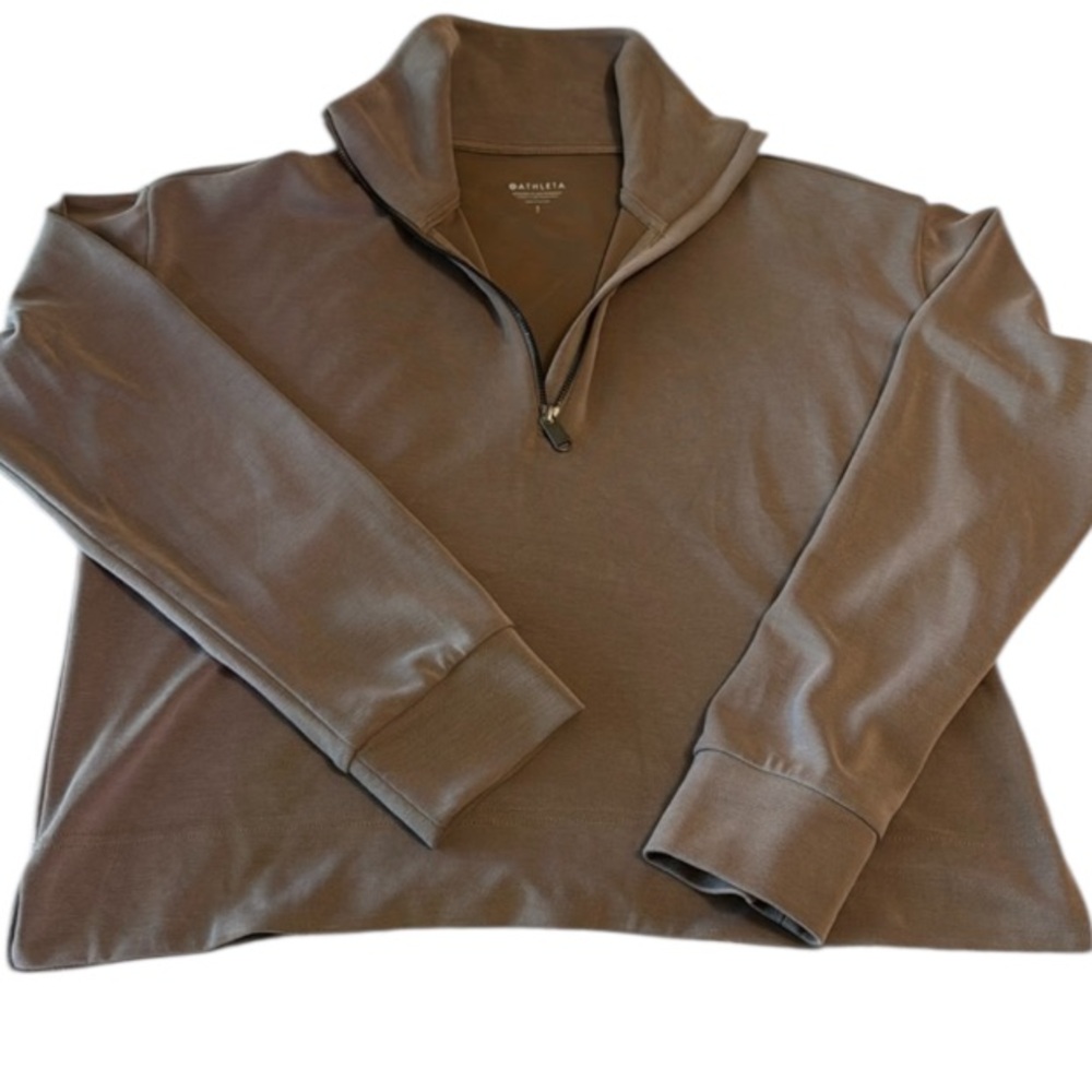 Athleta Seasoft Quarter-Zip Pullover / Large